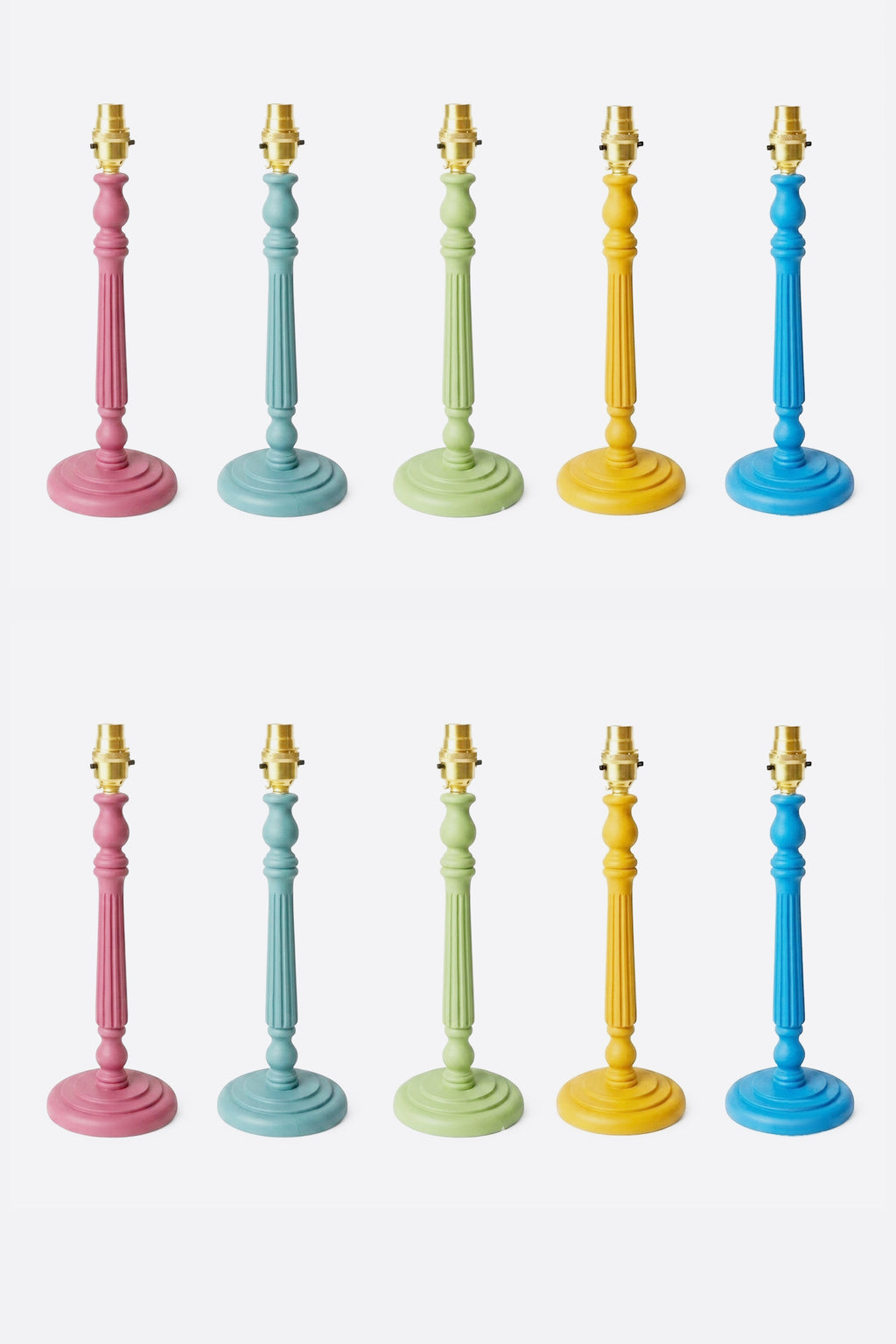 Painted Wooden Table Lamp Bases - COMING SOON