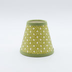 Green Animalcules conical paper lampshade, alternate view.