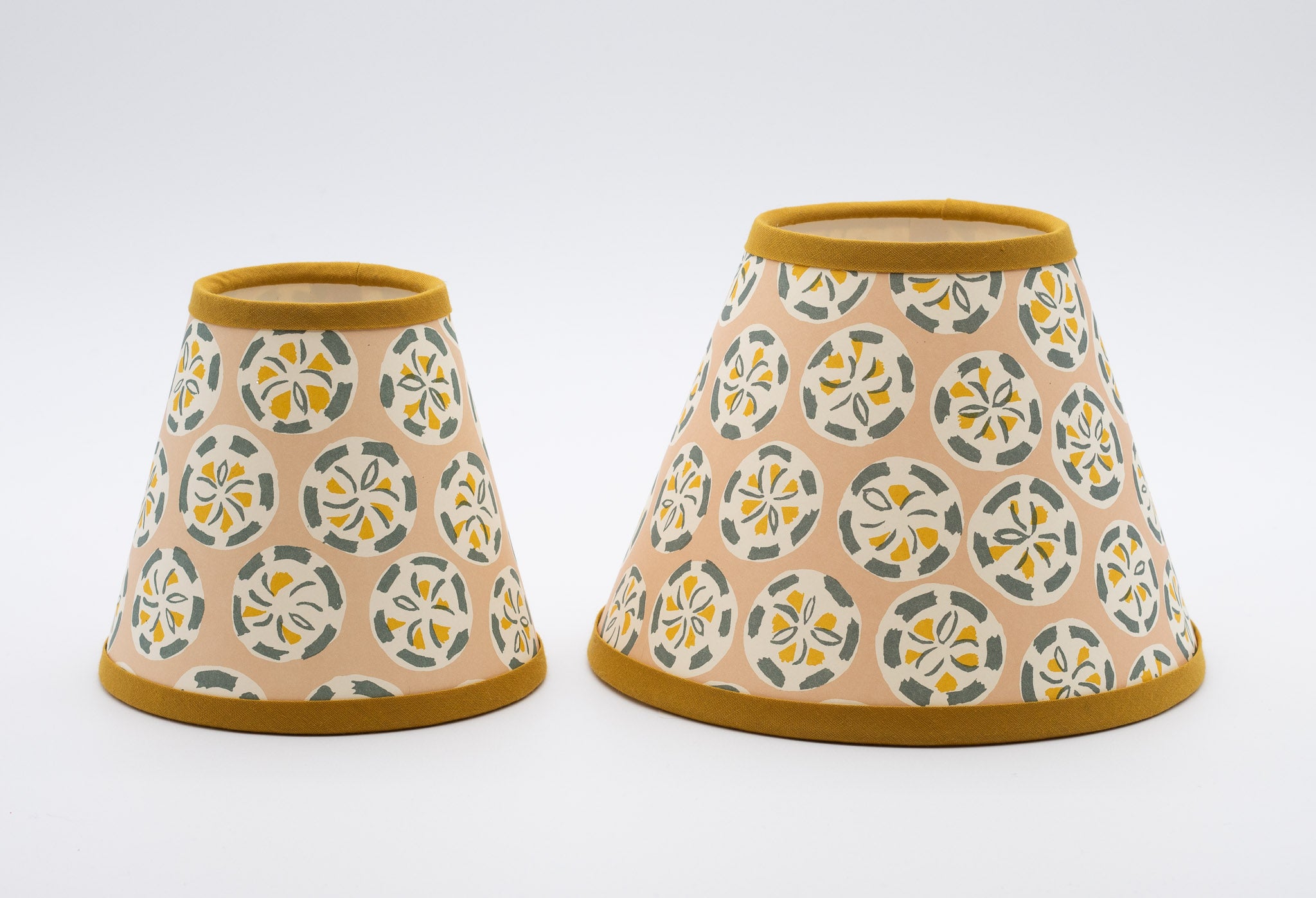 Charleston Roundel conical paper lampshade, alternate view.