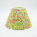 Millefiori Lime lampshade — Kaffe Fassett millefiori floral print in lime and multicolour on a cotton shade.